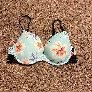 PINK Victoria’s Secret Padded Floral Underwire 34D Bra